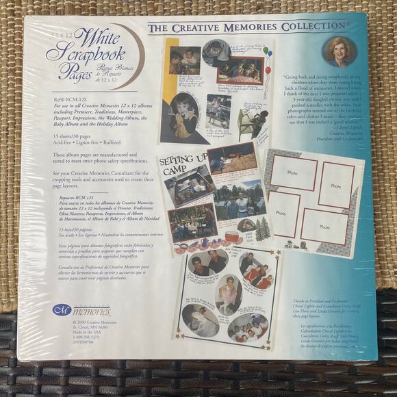 NEW Two Packages Creative Memory Scrapbook Pages total of 30 sheets 12" x 12" - Picture 3 of 7